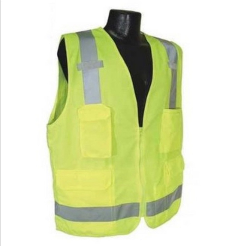 New ~ Radians SV7 Surveyor Type R Class 2 Safety Vest ~ L ~ Large